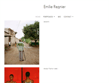 Tablet Screenshot of emilieregnier.com